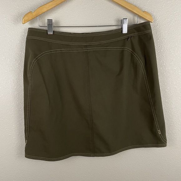 Title Nine Womens 10 Brown A Line Skort Skirt - Picture 2 of 5